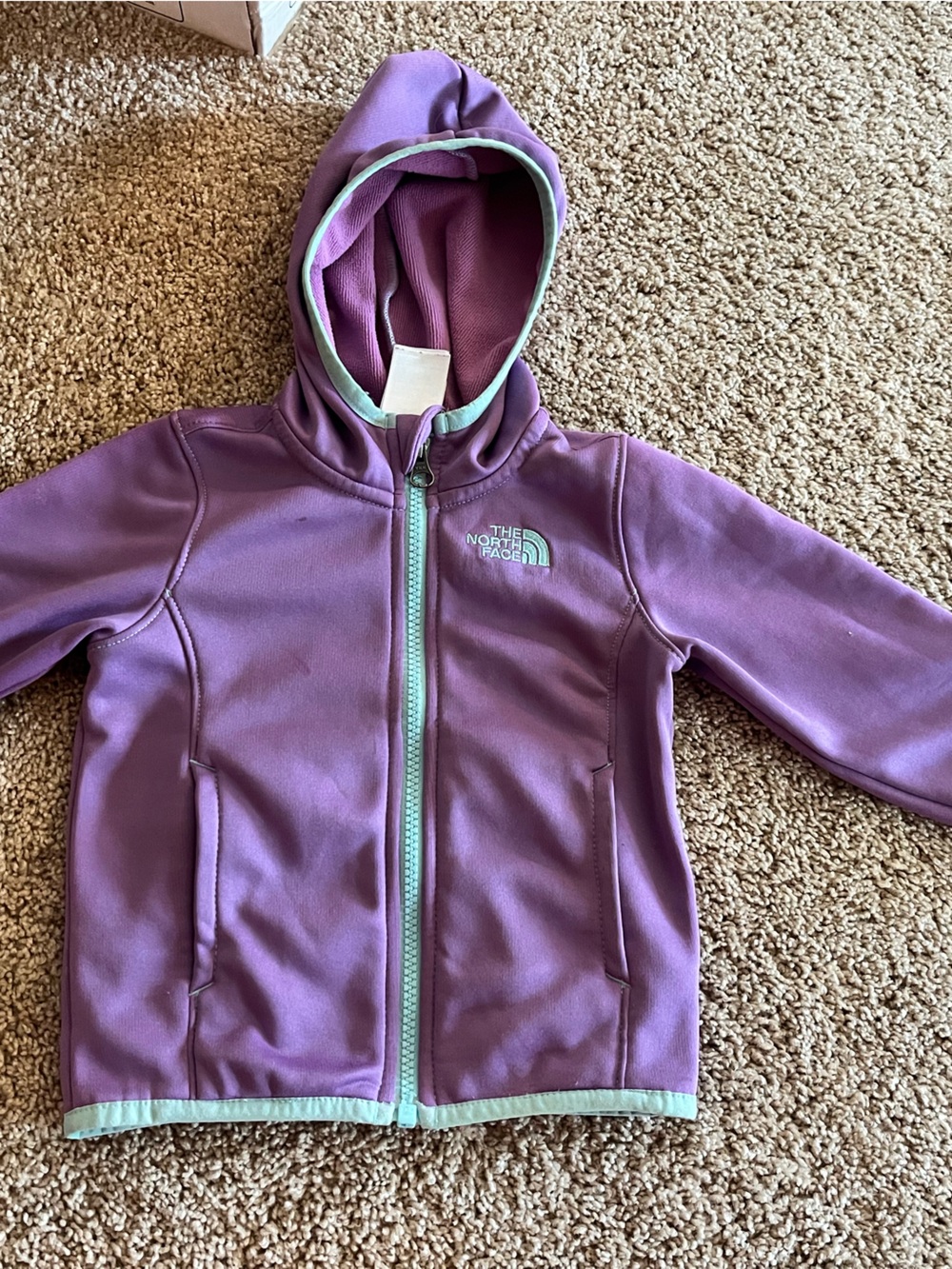 The North Face Purple Kids Hooded Zip One-Piece